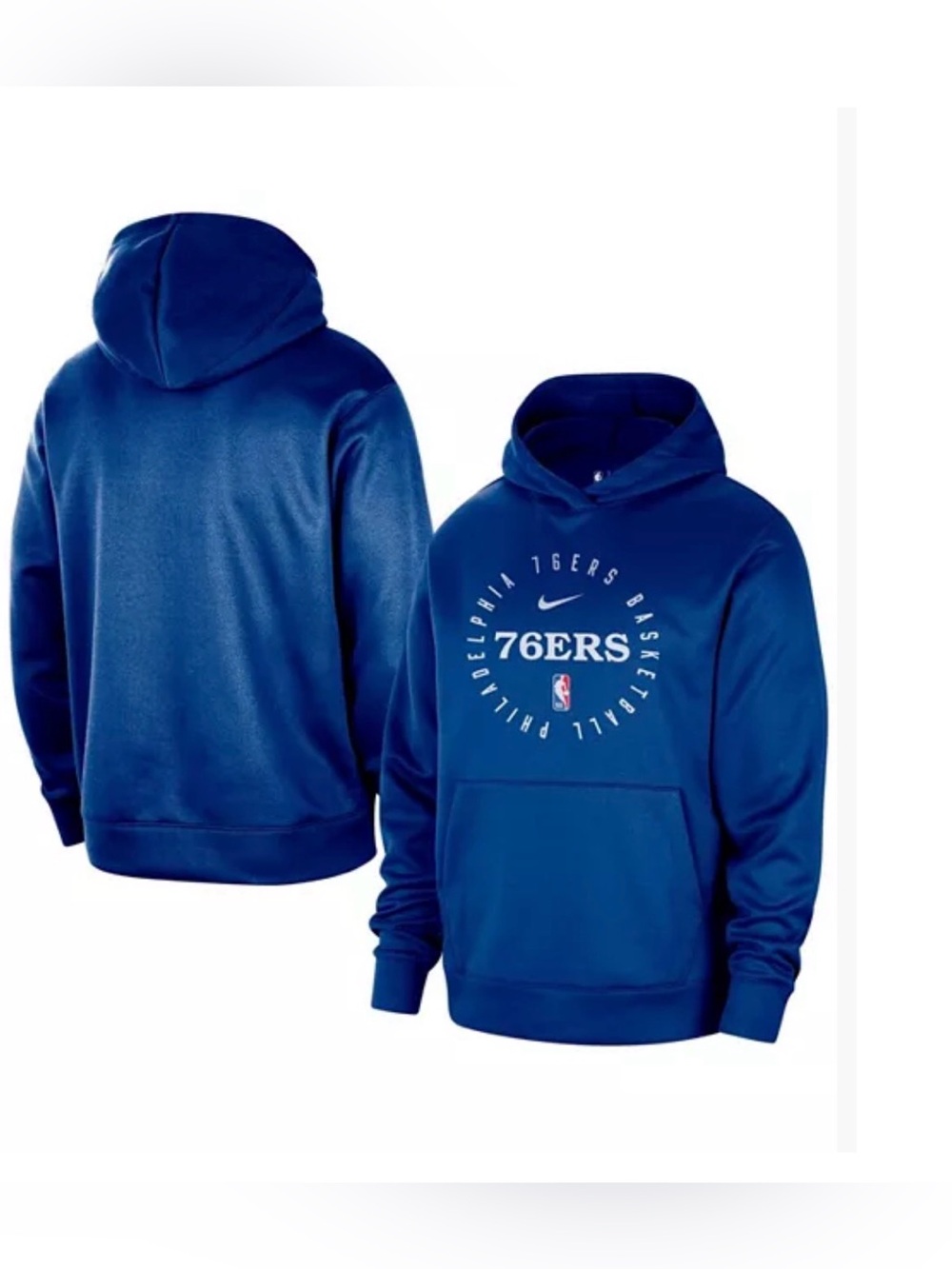 Nike Men's 76ers Royal Blue Pullover Hoodie